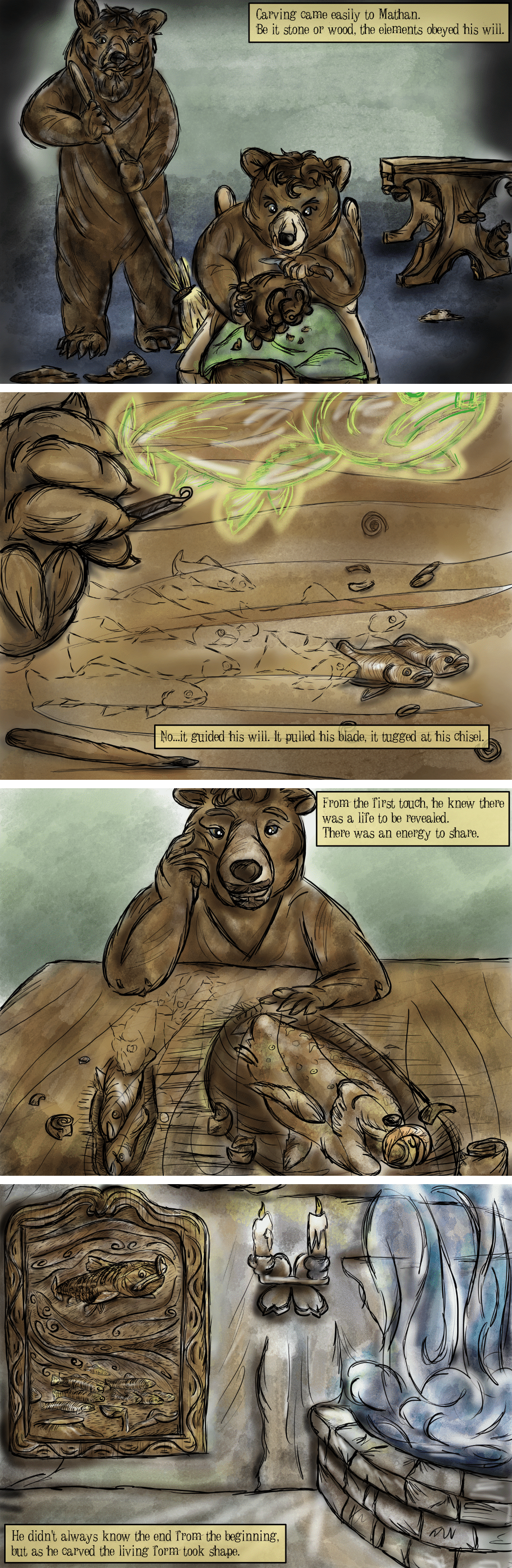 A Blade Guided Through Wood and Stone